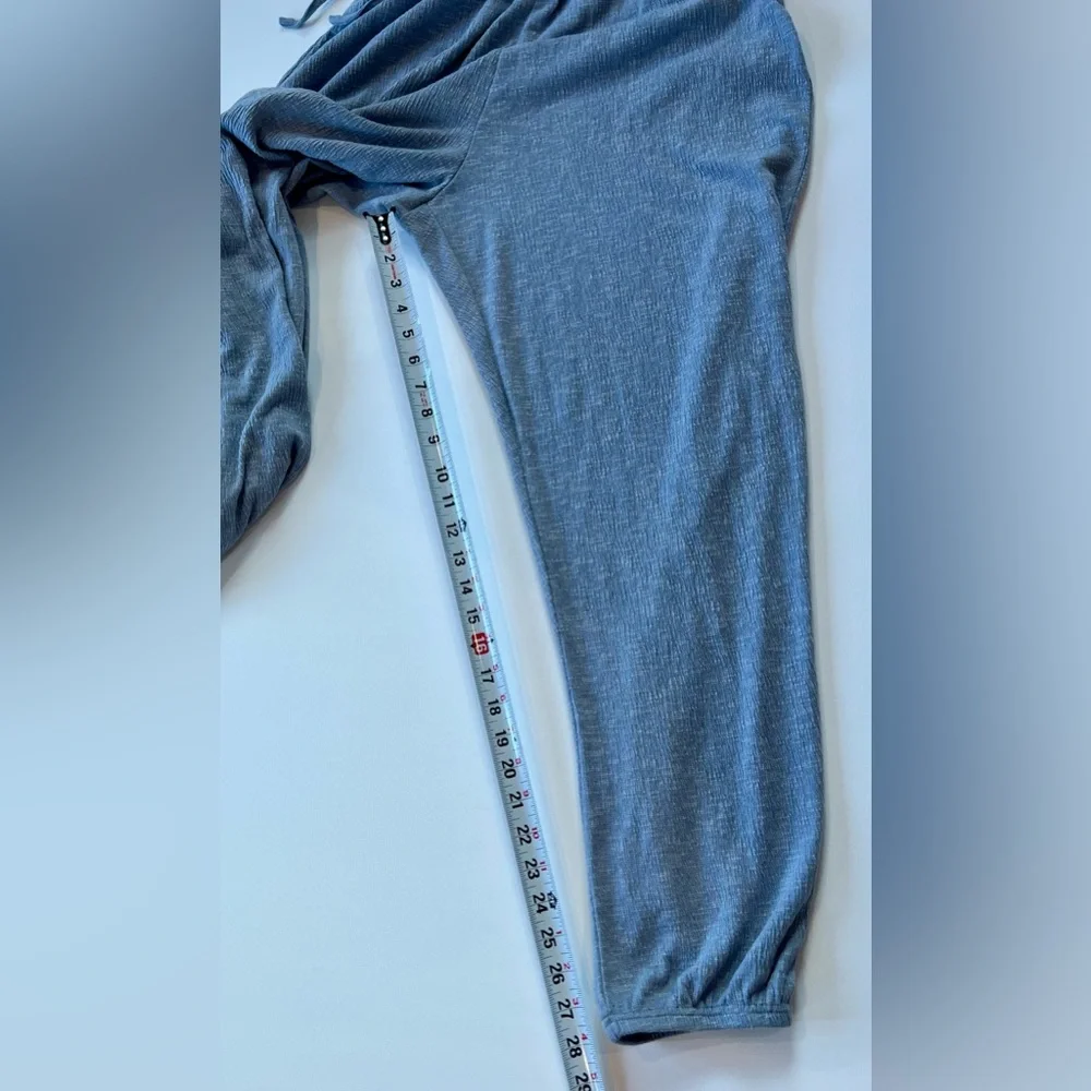 Hem & Thread Light Blue Jogger Jumpsuit Lightweight - Picture 7 of 10